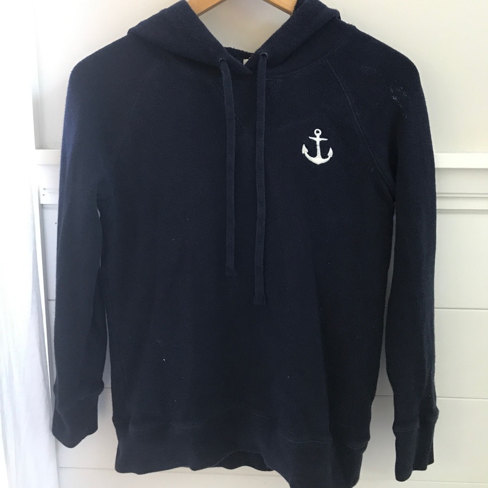 J crew navy sweatshirt