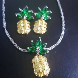 🍍Pineapple Earring and Necklace Set🍍