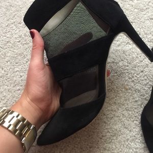Zara Shoes - Zara Mesh + Suede Heeled Booties Zara Shoes - Zara Mesh + Suede Heeled Booties