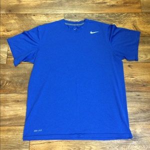 Nike Royal Blue Dri-Fit T-Shirt Sz Large Athletic