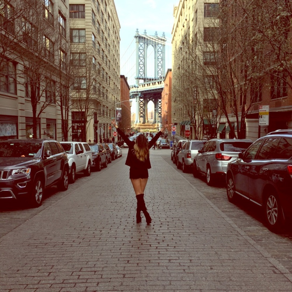 High knee black boots!