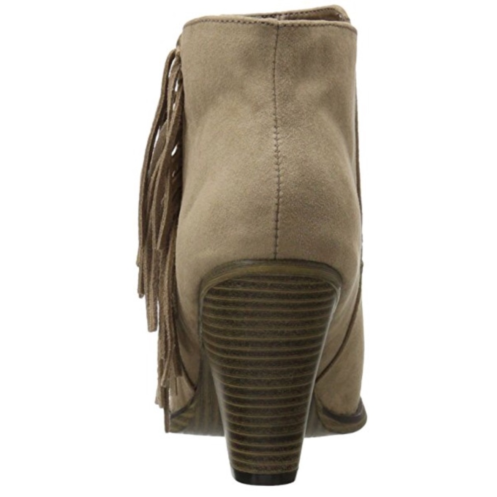Stone Nova Suede Fringe Booties - Picture 2 of 4