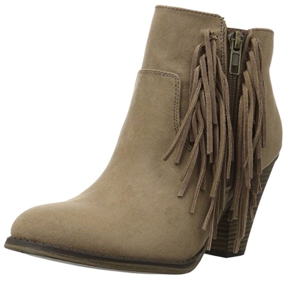 Stone Nova Suede Fringe Booties - Picture 3 of 4