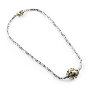 GlamourESQ - Two-Tone Ball Necklace
