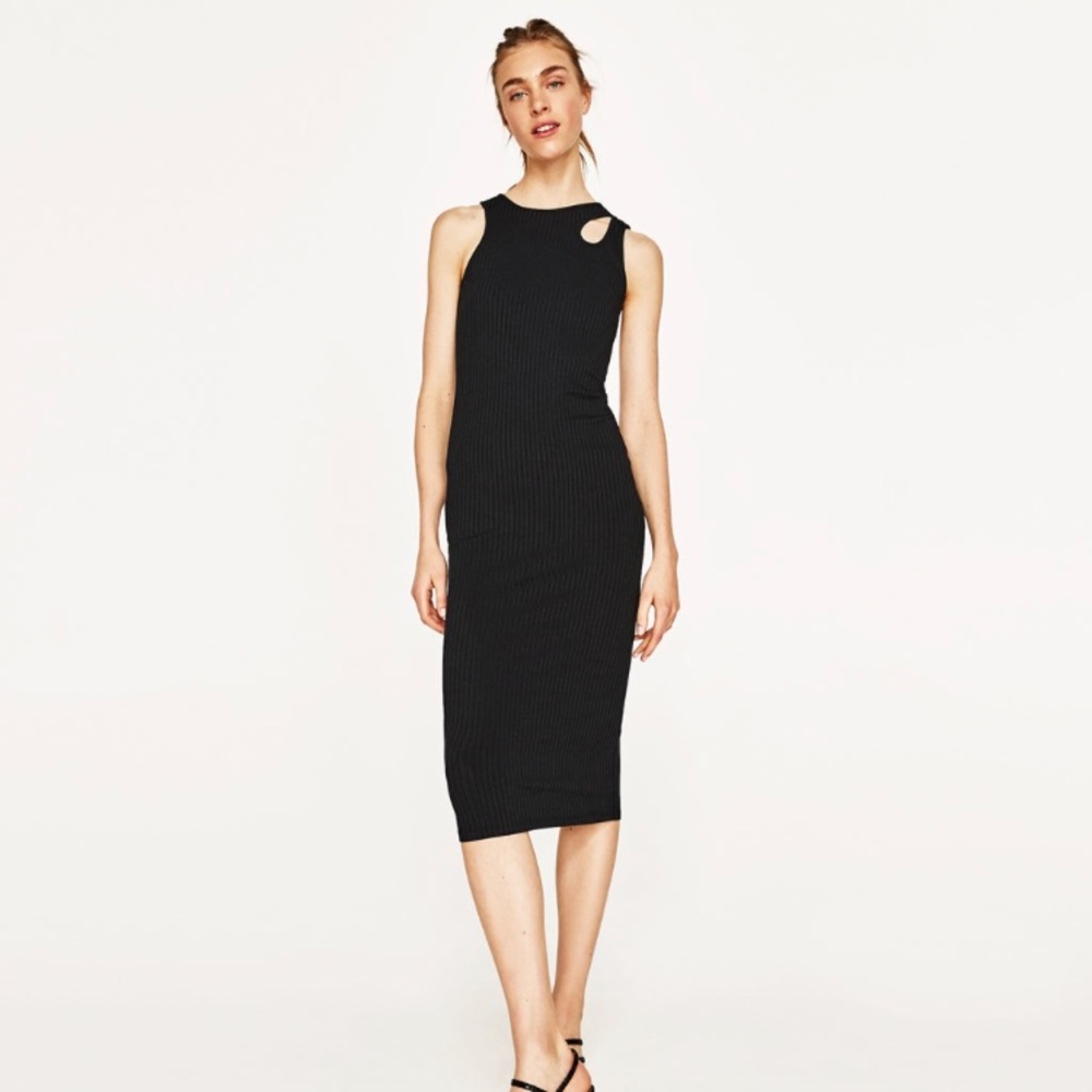 ZARA MID LENGTH DRESS NWT