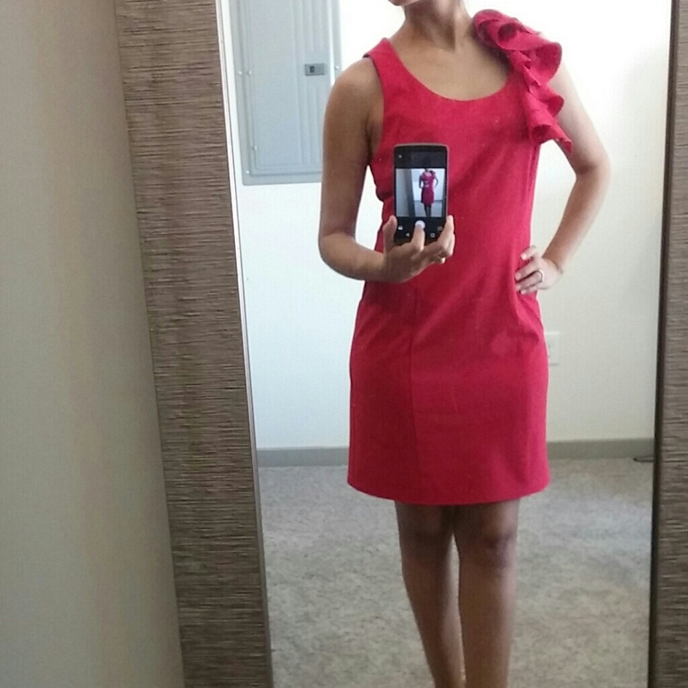 Business red dress