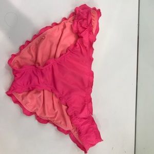 Hot pink / coral scrunch bottoms Vs
