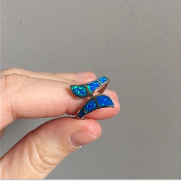 New .925 Sterling Fire Opal Ring - Picture 3 of 4