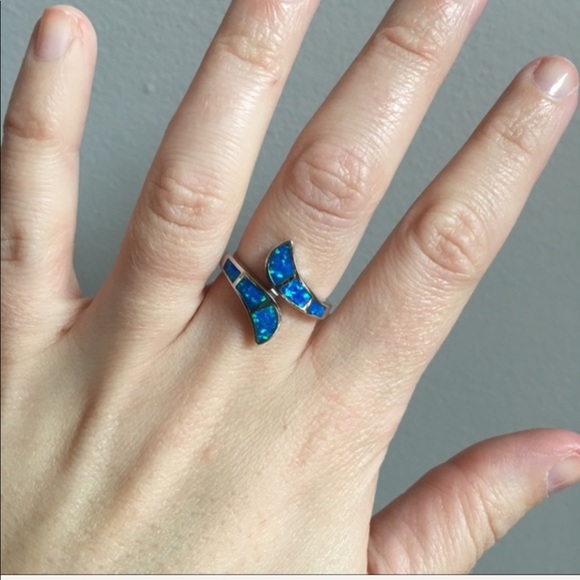 New .925 Sterling Fire Opal Ring - Picture 2 of 4