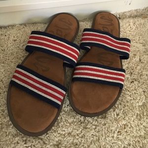 NWOT Two-Strap Slide Flip Flops