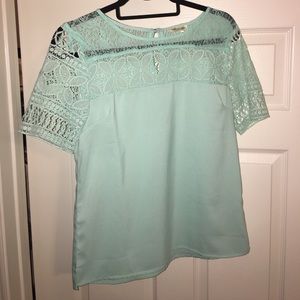 Baby blue illusion top