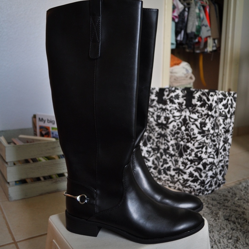 🍁🍂Black riding style Sam & Libby boots