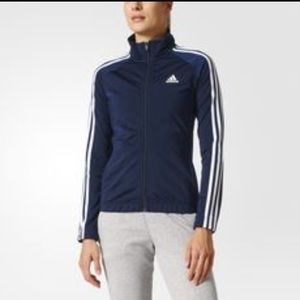 Adidas track top sweater- Navy Blue