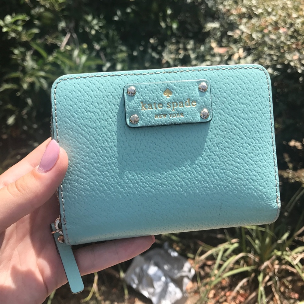 ADORABLE pastel blue Kate Spade wallet!