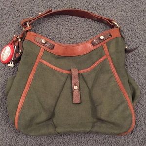 Henri Bendel handbag. Dark green.