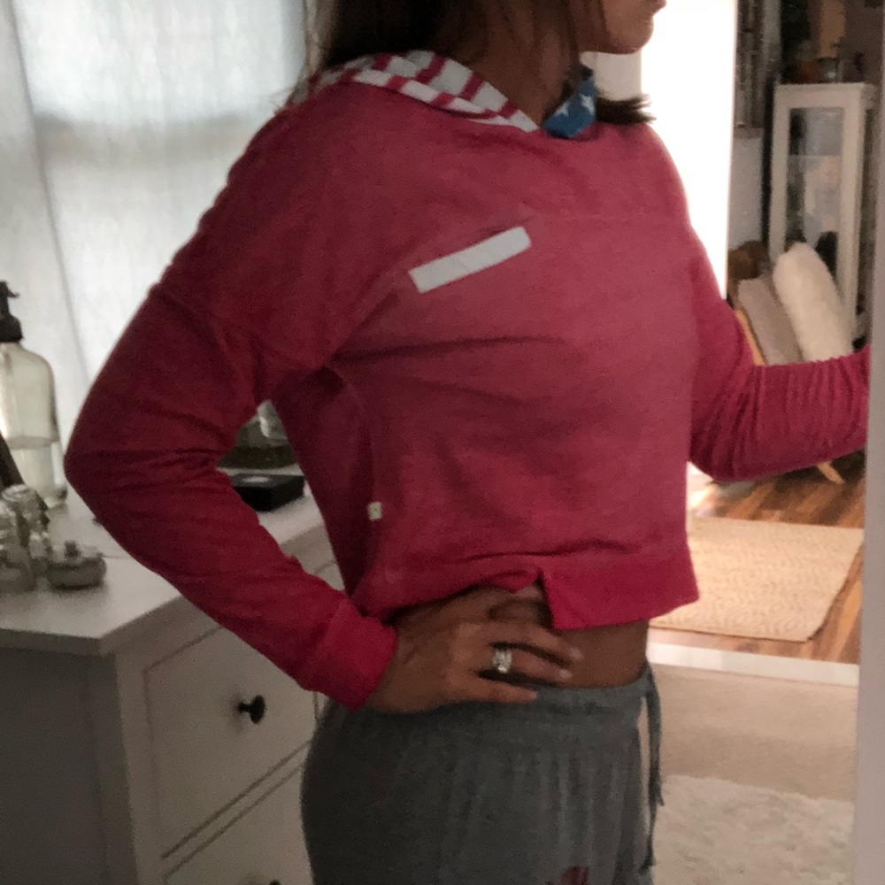 USA crop hoodie