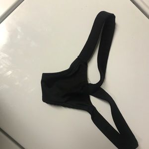 Thick strap Y-back thong