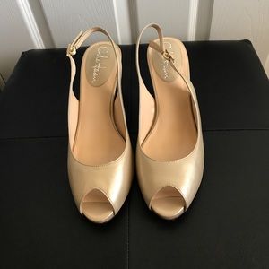 Cole Haan Air Margot Sling II Shoes in Soft Gold