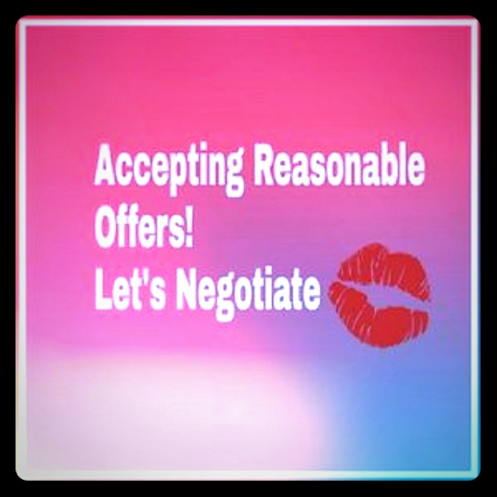 Reasonable offers accepted