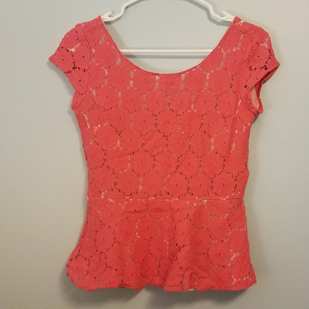 Pink lacey shirt