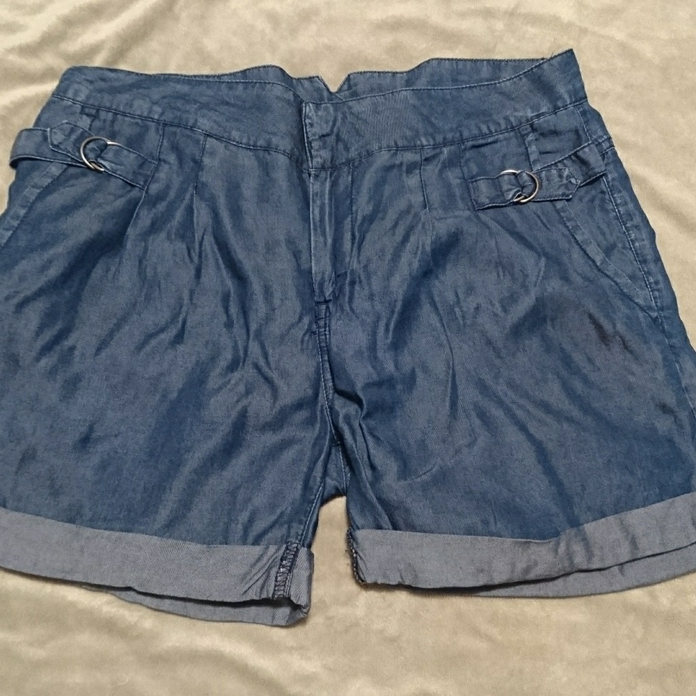 MANGO light denim shorts