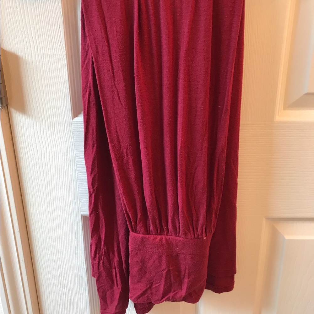 Red / Burgundy Maxi Skirt