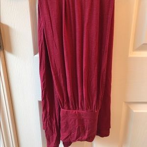 Red / Burgundy Maxi Skirt