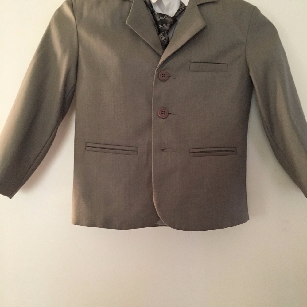 Boys 5 Piece Suit Gray