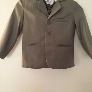 Boys 5 Piece Suit Gray