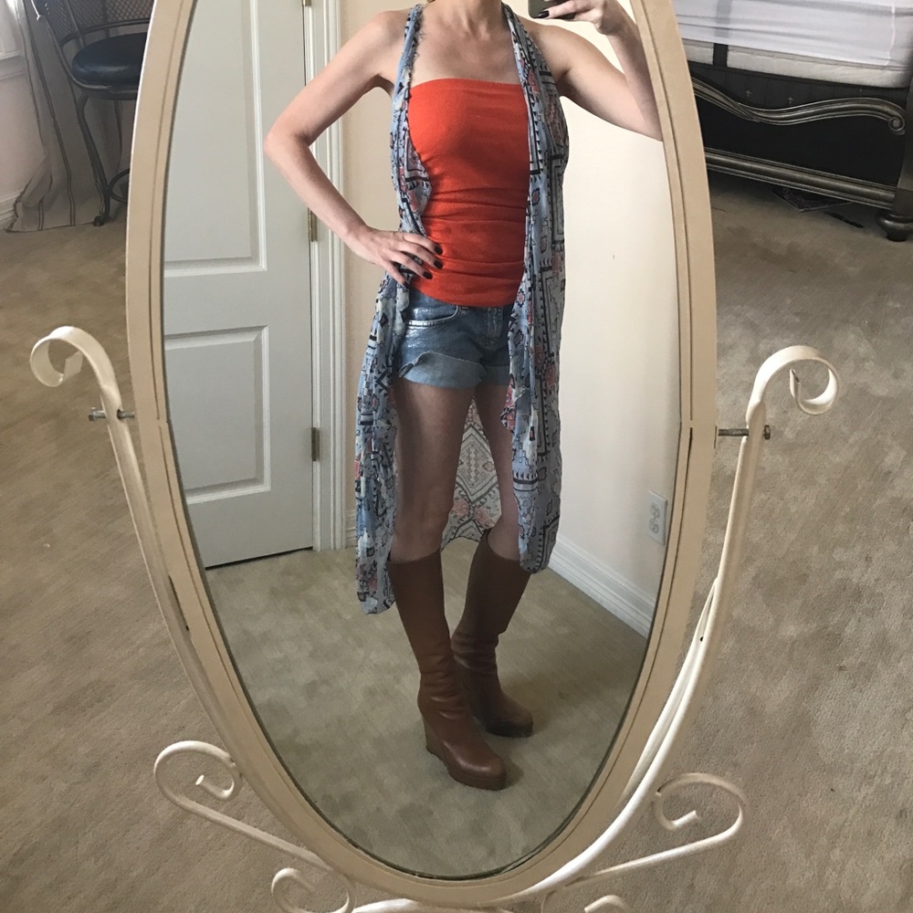 Subtle Luxury Western Duster Vest NWOT 0 S