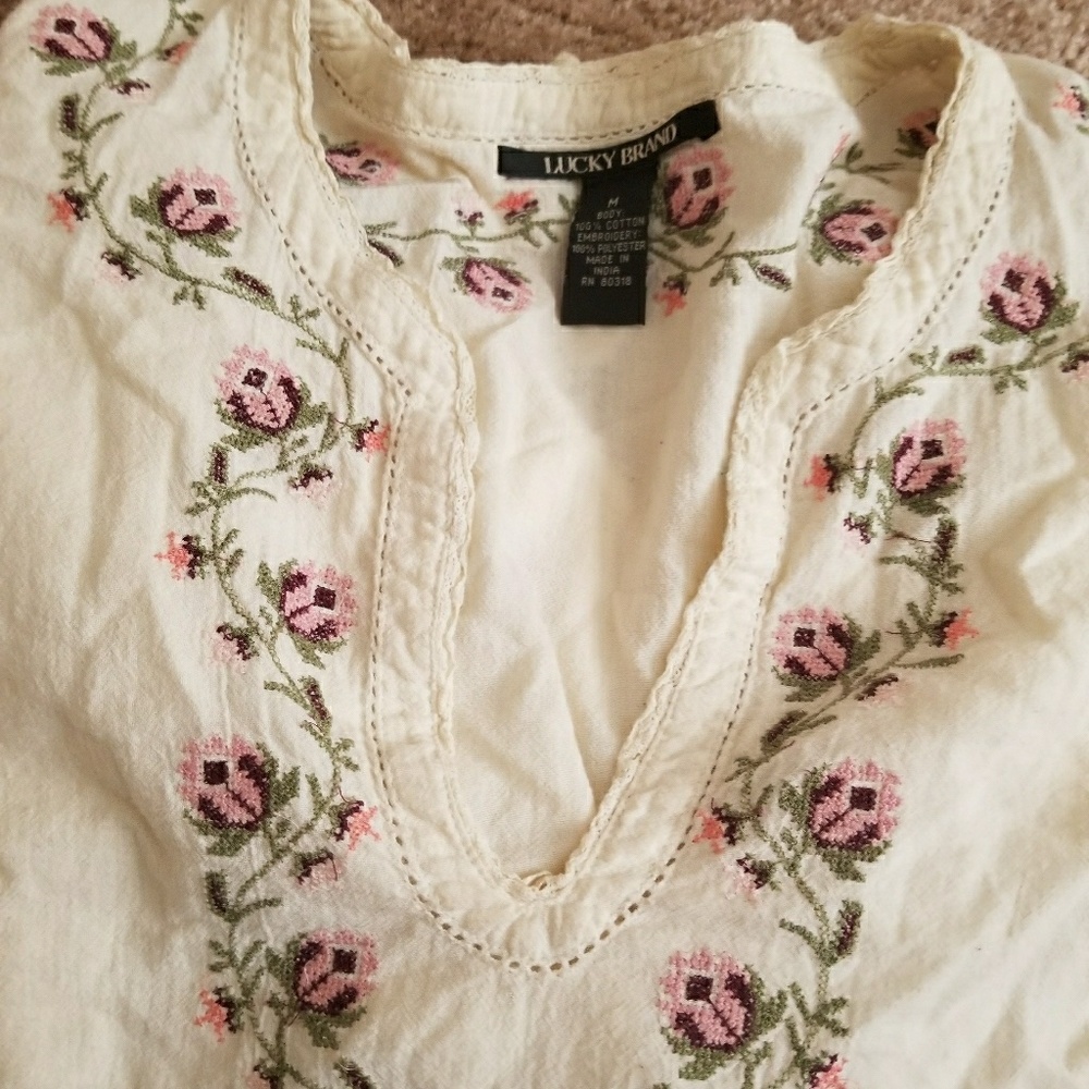 Lucky brand cream tunic