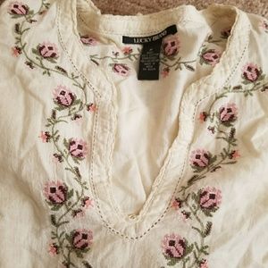 Lucky brand cream tunic