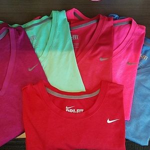 EUC LOT of 6 size medium Nike dri-fit tshirts