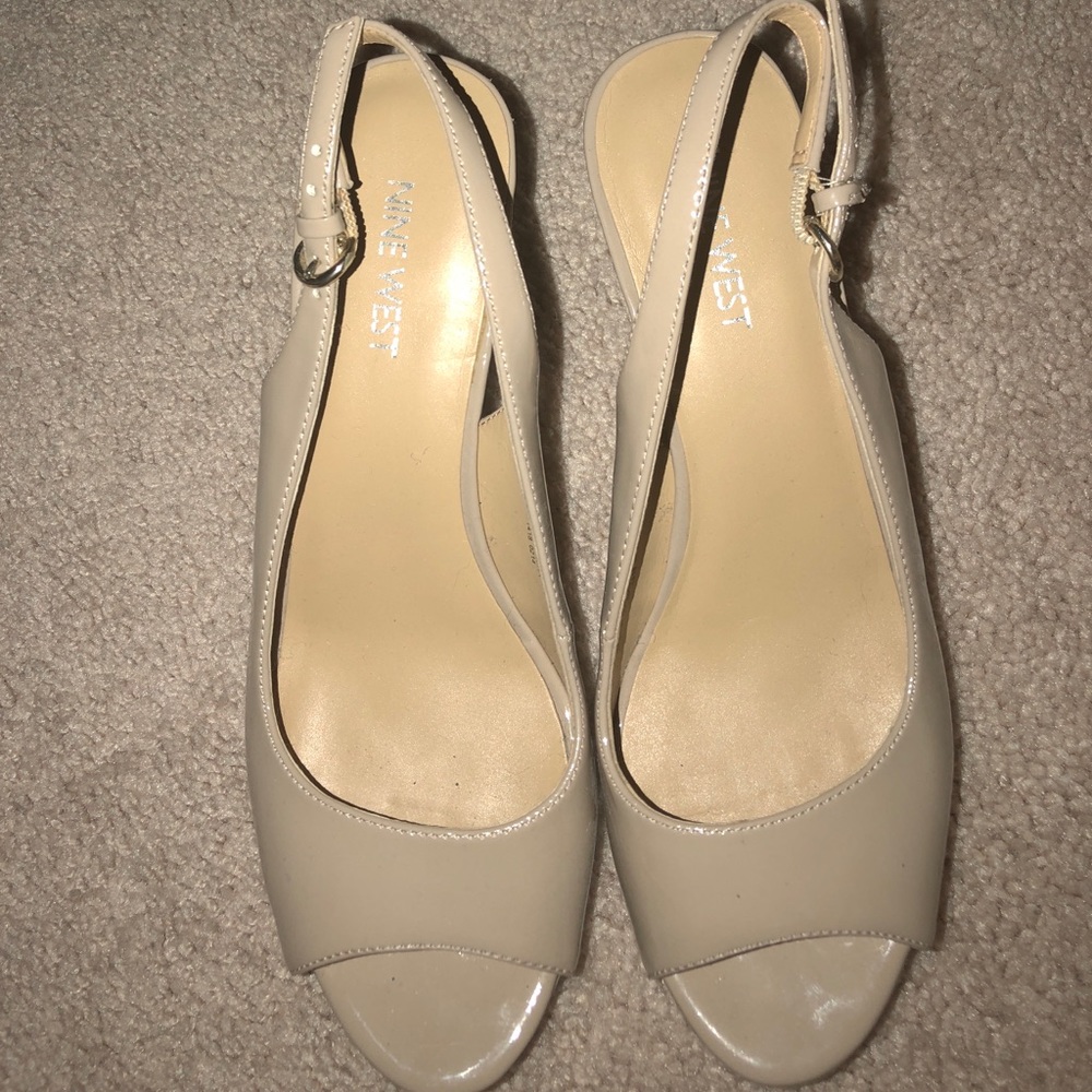 Nine west nude heels