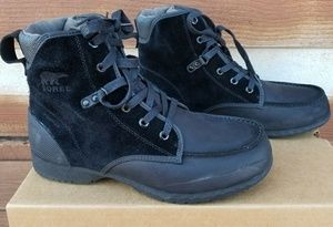 New Men's Sorel Black Boots Mix Toe Size 10.5