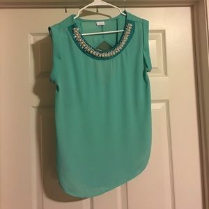 Turquoise blouse
