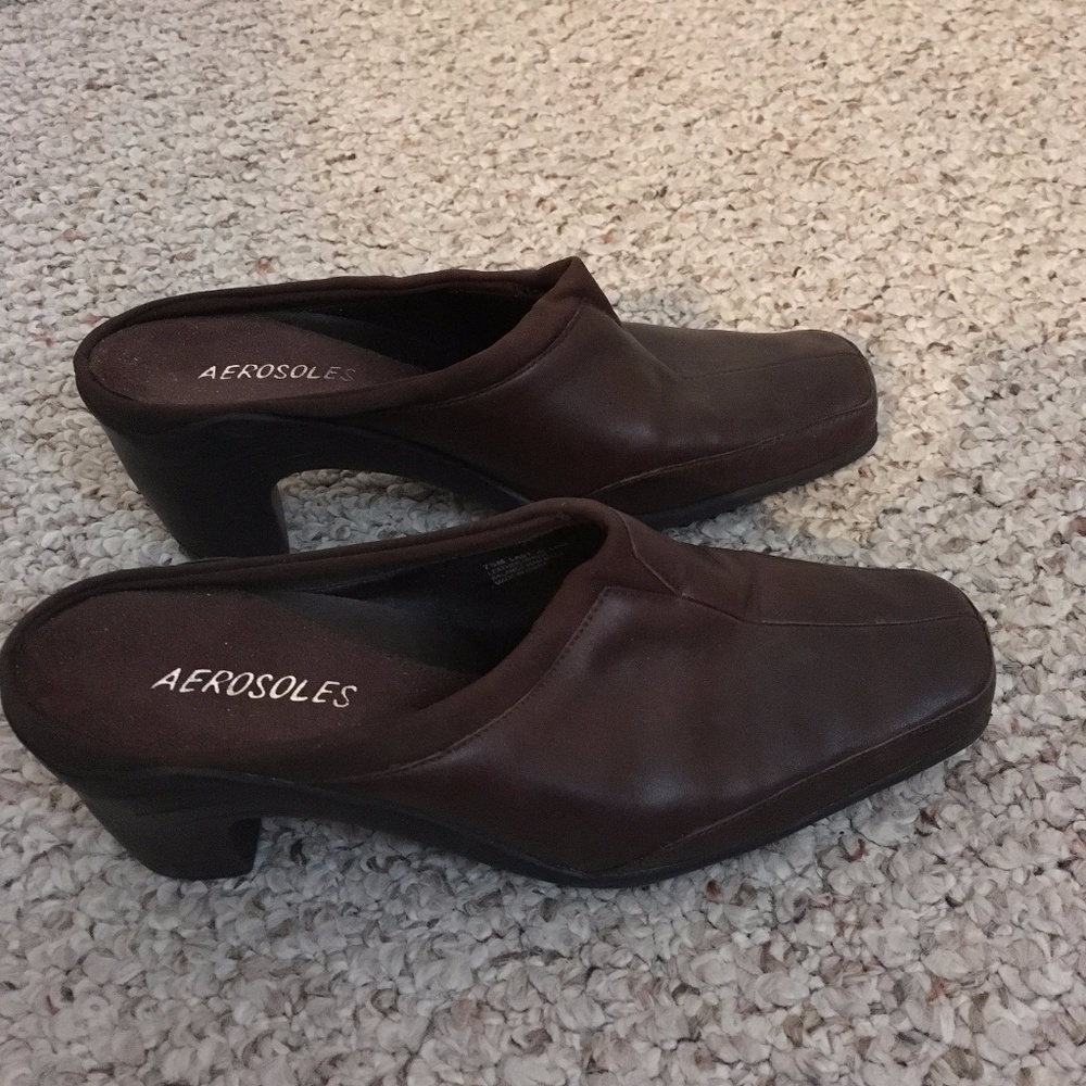 Brown Aerosoles clog/mules 7.5