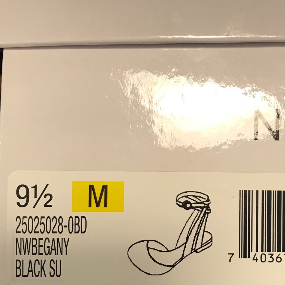 Nine West NWBGANY Black Sude, size 9 1/2