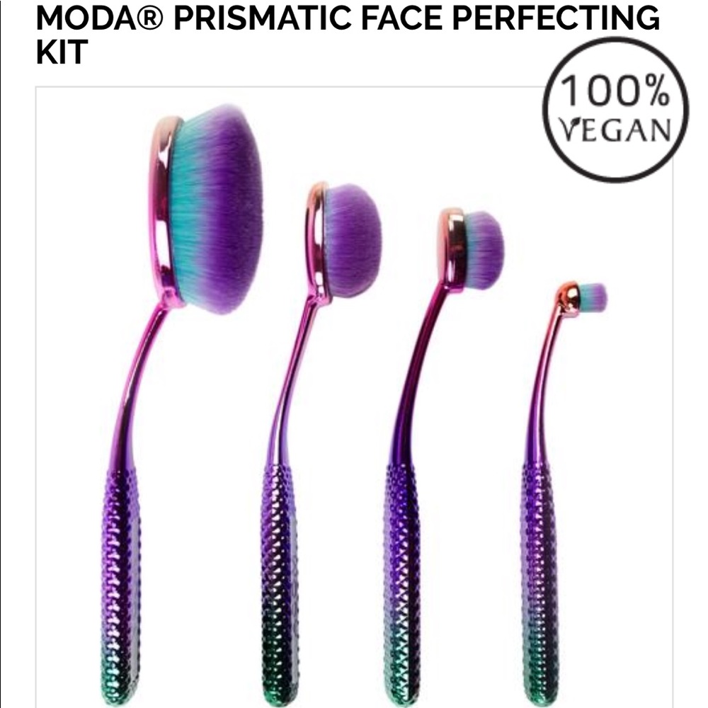 MODA PRISMATIC mermaid facial brushes