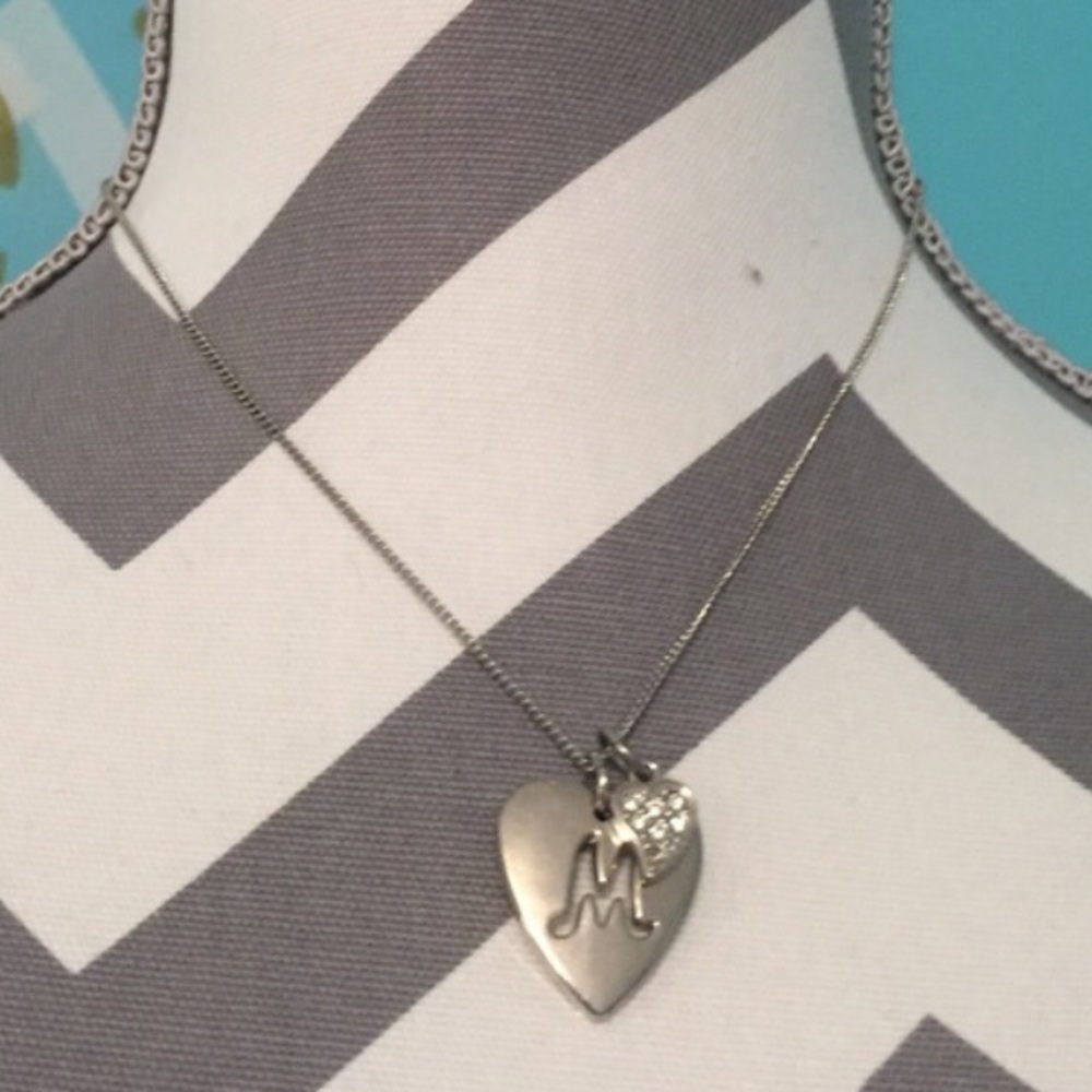 M Initial Necklace