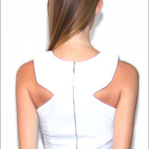  Reverse White Cutout Crop Top - ShopBop  - Picture 2 of 4