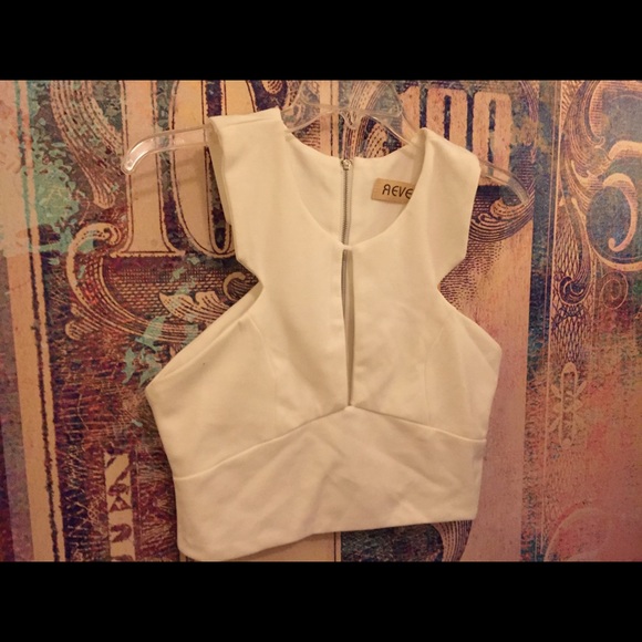  Reverse White Cutout Crop Top - ShopBop  - Picture 3 of 4