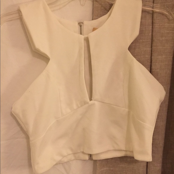  Reverse White Cutout Crop Top - ShopBop  - Picture 4 of 4