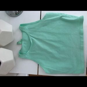 Mint Green LF Crop top