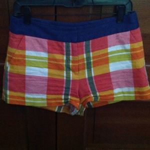 Trina Turk plaid zipper up short