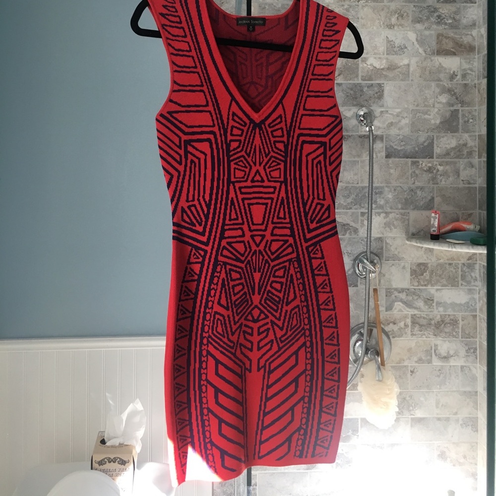 Thick material tribal dress from boutique