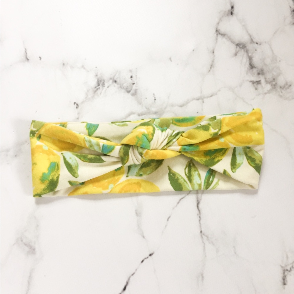 Children’s lemon print headband