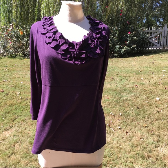 Boden Tops - Boden Purple Long Sleeve Top size 10