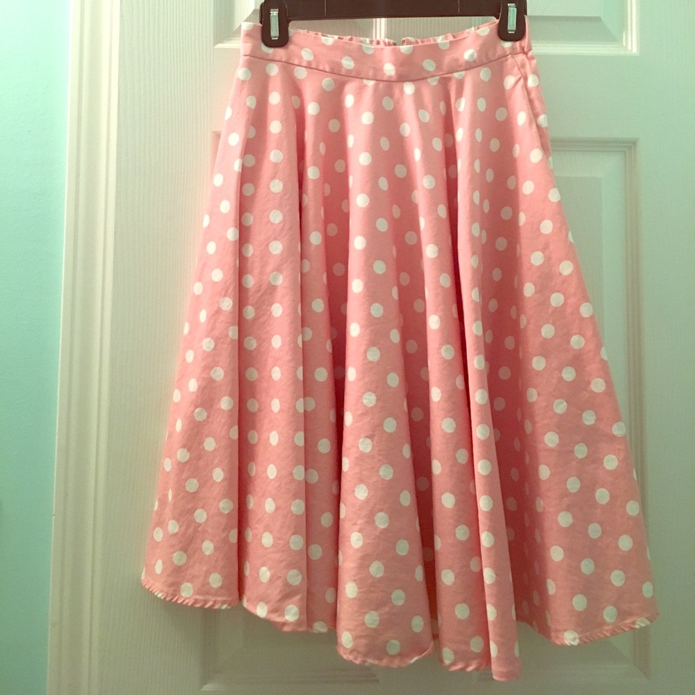 Rock-ability 50's Polka Dot Skirt + FREE GIFT