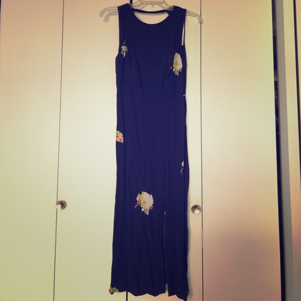 Sexy open back floral Zara dress